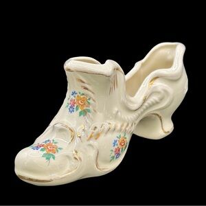 Floral Crown Shafford China Decorative Shoe